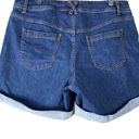 Lane Bryant  Jean Shorts Size 18 Cuffed Dark Wash Denim Shorts Womens Photo 1