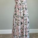 Laundry by Shelli Segal  Women's Maxi Dress Size 8 Pink Floral Print Halter Photo 1