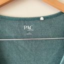 PacSun Green Babydoll Peplum Long Sleeve Top Size Small Photo 2