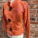 Tracy Reese orange linen blend coat with pink sheen / 8 / NEW WITH TAGS Photo 1