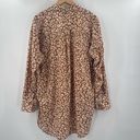 Nine West  Button Down Shirt Size Large Animal Print Business Casual Office Work Photo 1