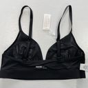 Aerie New  SMOOTHEZ Mesh Bralette Sheer Wireless Bra True Black Size Small Photo 13