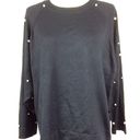 ZARA  knit pearl sweater black  size S Photo 0