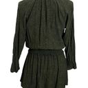 Rails  Jasmine Olive Speckled Split V Neck Long Sleeve Mini Dress Small Womens S Photo 6