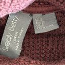 Sweaty Betty  BOUCLÉ FUNNEL NECK SWEATSHIRT IN BLACK CHERRY PURPLE Sz 6 Photo 6