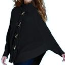 Michael Kors Chunky Knit Dolman Sleeve Toggle Poncho Photo 3