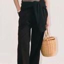 Everlane NWOT  Black Organic Cotton Pull On Wide Leg Easy Pants Small Photo 0