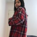 Flannel Button Up Red Size M Photo 1