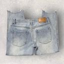 One Teaspoon  Light Wash Raw Hem Straight Leg Jeans Size 25 Petite Photo 3