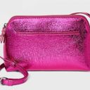 Universal Threads NWT Addison Crossbody Bag Metallic Hot Pink Fuchsia messenger shoulder purse coquette colorful bright neon flashy festival club night out vintage y2k Photo 0