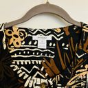 Dress Barn  Woman 2X Button Up Blouse  Tribal Design  3/4 Sleeve Button Cuffs Photo 6