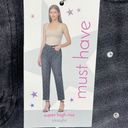 Simple Society  distressed super high rise button fly raw hem jeans NEW NWT 15 32 Photo 5