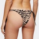 Topshop  Animal Print Bikini Bottoms US 6 Photo 1