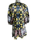 Alexis  Kasi Puff Sleeve Multi Color Mini Dress with Ruffles Tassel Ties Size XS Photo 9