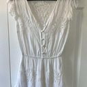 Tiare Hawaii  White Crochet Swim Coverup Romper Photo 0