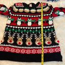 Holiday Time Holiday Christmas Sweater Women’s Medium Reindeer Penguins Trees Snowflakes Photo 7