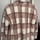 Stoosh pink fluffy button up jacket Photo 3