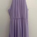 Lush Clothing lush blouson chiffon skater lavender dress Photo 2