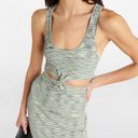 JONATHAN SIMKHAI   Colleen  Dye Cutout Tank Dress In Basil Space Dye XS Photo 3