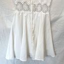 Divided H&M  | Lace Fit & Flare Dress with Appliqué Waist | White | Size: 2 Photo 8