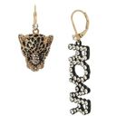 Betsey Johnson  TIGER “ROAR” DROP EARRINGS Photo 1