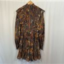 Ulla Johnson  Vienne Silk Birds of Paradise Ruffle Dress in Amber Photo 4