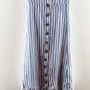 American Eagle  Striped Tank Mini Dress Blue White Medium Photo 5