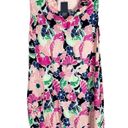 Crown & Ivy Crown Ivy Size Small Dress Sleeveless Pink Navy Floral Print Ruffle Pockets 1592 Photo 9