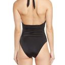 Chelsea28  Womens 4 Way Convertible One Piece Swimsuit L Black Halter Crossback Photo 4