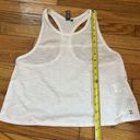 Sweaty Betty  White Breeze Short Crop Running Tank Top Perforated Racerback XS Photo 6