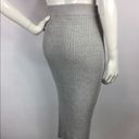 BCBGeneration BCBG Ribbed Sweater Leg Slit Pencil Midi Skirt Photo 3