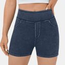 HalaraMagic High Waisted Shorts Stretchy Knit Denim Photo 0