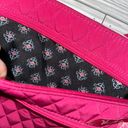 Vera Bradley  Quilted Fushia Pink Large Crossbody Purse Women’s Bag Photo 3