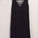 Socialite black strappy swing shift dress Photo 2