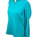 The North Face  Teal Fleece 1/4 Zip Pullover Top ~ Jacket ~ Women's Size LARGE Photo 1