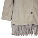 Laundry by Shelli Segal  Womens M Fringe Shaket in Silver Mink Tan NEW Photo 6