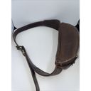 Roots Vintage  Canada Brown Leather Fanny Pack Waist Bag Adjustable Strap Photo 2