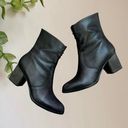 Sesto Meucci Vintage Italian Black Leather Made in Italy Lace Up Ankle Boots Booties 10 Photo 0