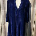 CP Shades  Free People Small Velvet Tunic Dress Silk Top Blue Regina Top S Photo 5