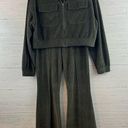 Aerie  Forest Green Ribbed Lounge Set Size M Photo 0