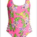 No Boundaries  Junior One Piece Swimsuit Floral Photo 5