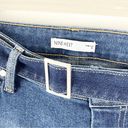 Nine West  High Rise Belted Waist Wide Leg Cropped Jeans, Size 16 Photo 4