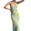 House of Sunny Hockney Faux Fur Knit Midi Dress US 8 Photo 9