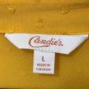 Candie's  Yellow Short Sleeve Blouse Photo 1