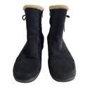 Clarks  Angie Madi Bendables Suede Boots Size 7.5M Black sherpa trim Photo 2