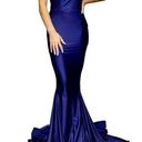 Jessica Angel  528 Off Shoulder Maxi Gown Navy Size Small NWT Photo 0