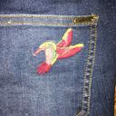 Matilda Jane  cuffed cropped jeans, embroidered hummingbird pocket Photo 4