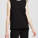 Victoria Beckham  For Target Black Sleeveless Fringed Blouse Women's Size XS Photo 1