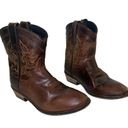 Dingo Vintage  Brown Genuine Leather Embroidered Boho Coastal Cowgirl Boots 6 Photo 1