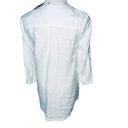 Nicole Miller  White Linen Button Down Shirt New M Photo 1